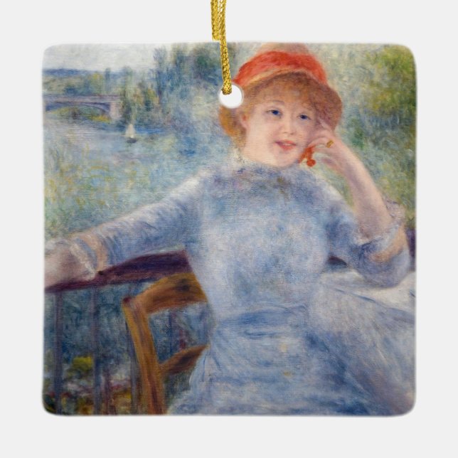 Adorno De Cerámica Pierre Auguste Renoir - Alphonsine Fournaise (Anverso)