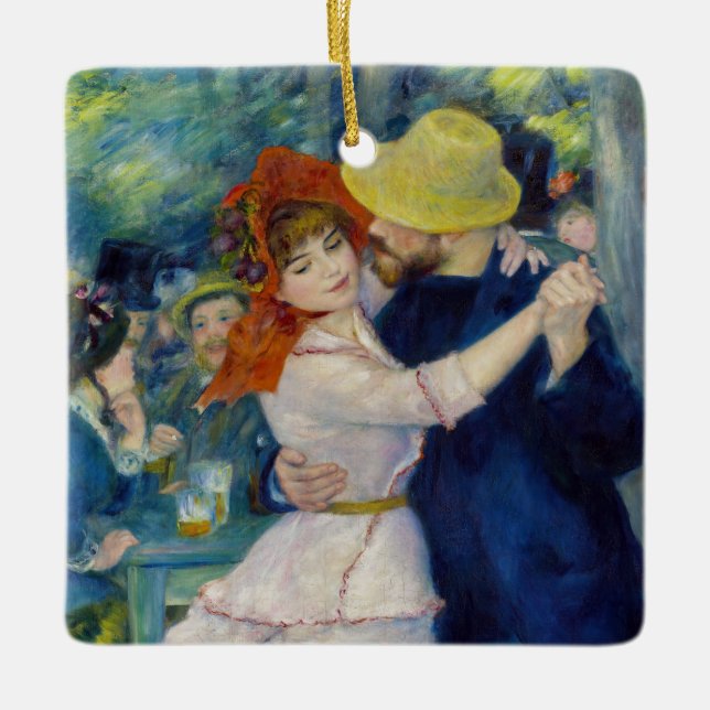 Adorno De Cerámica Pierre-Auguste Renoir - Baile en Bougival (Anverso)