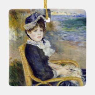 Adorno De Cerámica Pierre-Auguste Renoir - En la orilla del mar