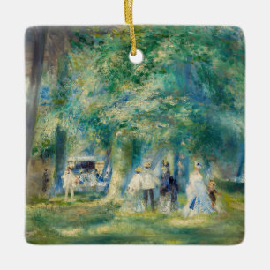 Adorno De Cerámica Pierre-Auguste Renoir - La Fiesta en Saint-Cloud