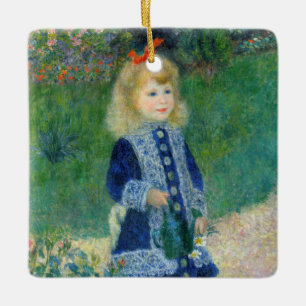 Adorno De Cerámica Pierre-Auguste Renoir - Un Chica con capacidad par