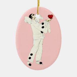 Adorno De Cerámica Pierrot's Love