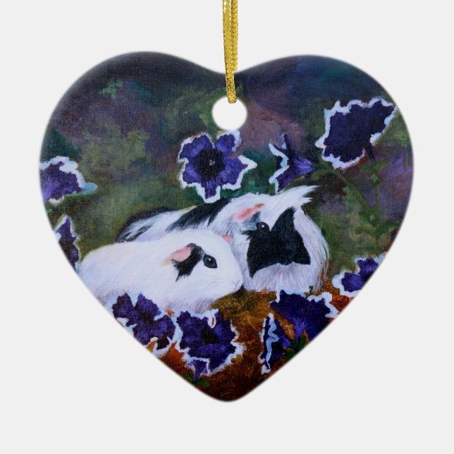 Adorno De Cerámica Piggies en el jardín (Frente)