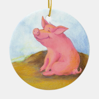 Adorno De Cerámica Piggy Pinkles / Ornamet