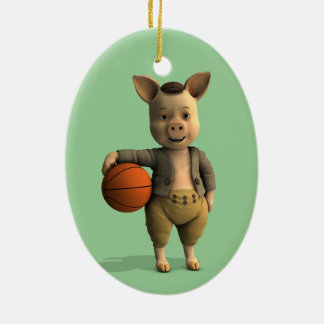 Adorno De Cerámica Piglet de Basketballer