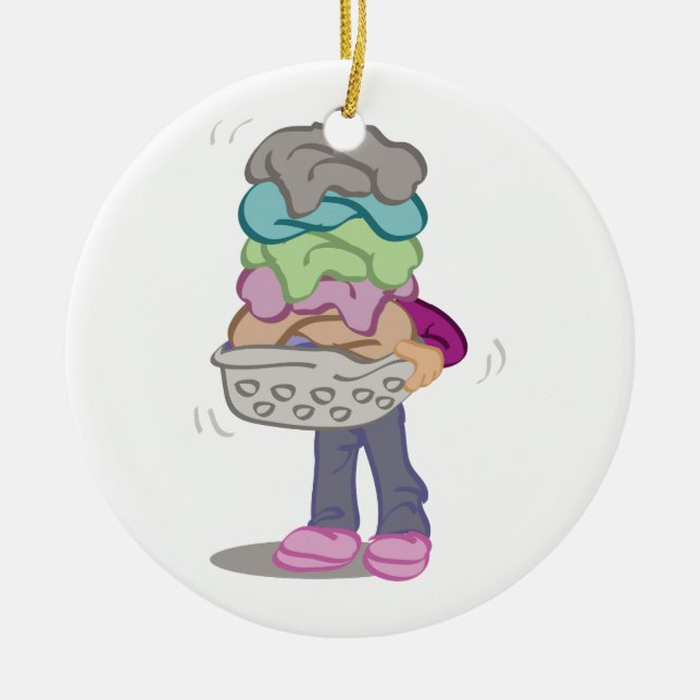 Adorno De Cerámica Pila del lavadero (Frente)