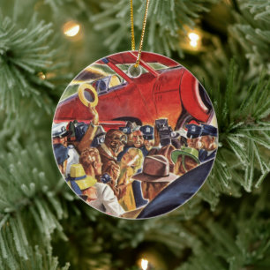 Adorno De Cerámica Piloto de avión de propulsión única con Paparazzi