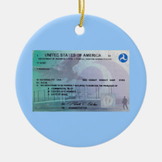 Adorno De Cerámica Piloto de FAA