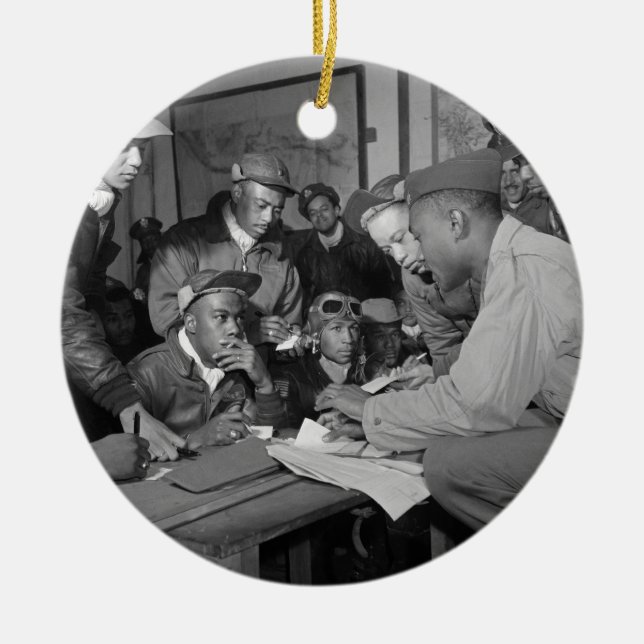 Adorno De Cerámica Pilotos del grupo del combatiente de los aviadores (Frente)