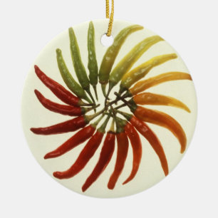 Adorno De Cerámica Pimientas del chile picante