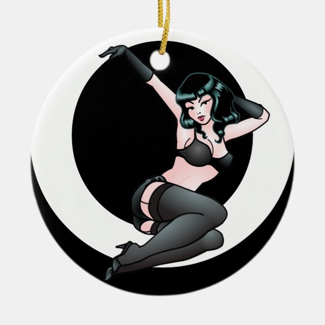 Adorno De Cerámica Pin retro encima de los regalos modelos de las (Frente)