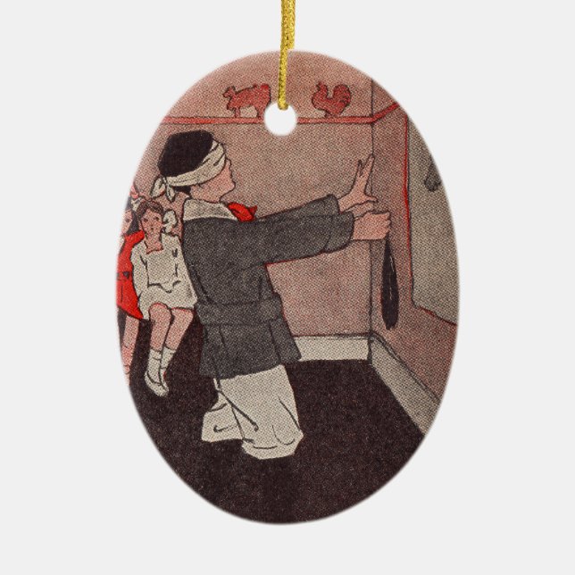 Adorno De Cerámica Pin the tail Donkey (Frente)