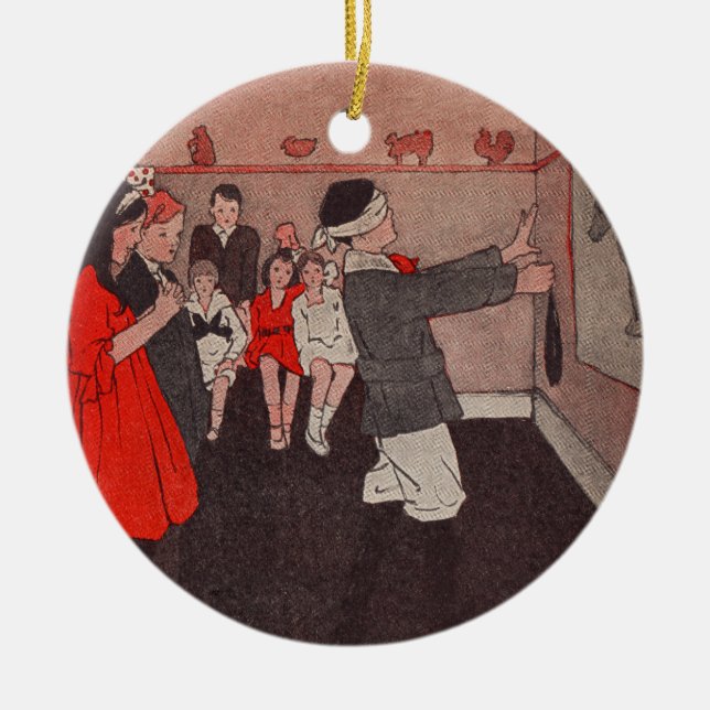 Adorno De Cerámica Pin the tail Donkey (Frente)