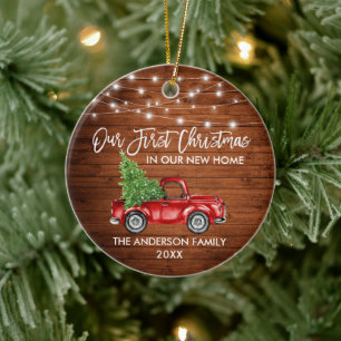 Adorno De Cerámica Pincel Madera de guion Primer Navidades Luces de C