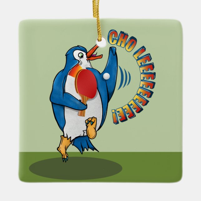 Adorno De Cerámica Ping Pong (Anverso)