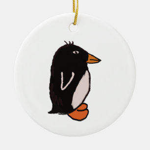 Adorno De Cerámica Pingüino