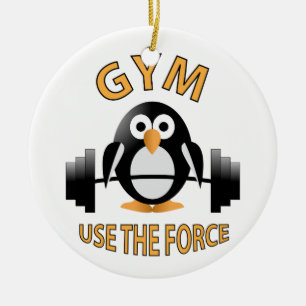 Adorno De Cerámica Pingüino con barbacoa