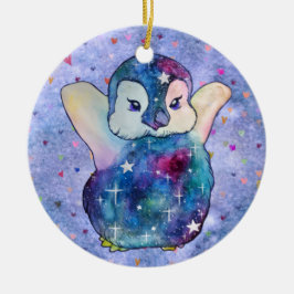 Adorno De Cerámica Pingüino llamado Button