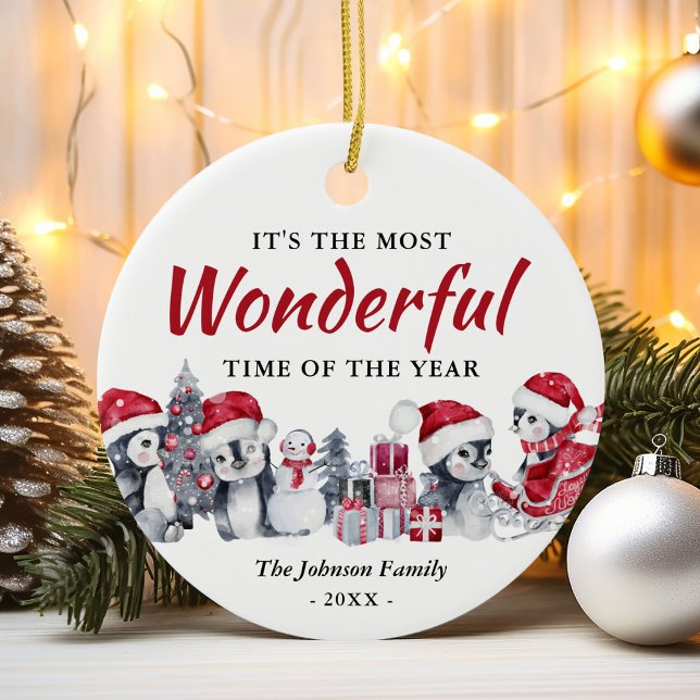 Adorno De Cerámica Pingüino Navidades (Subido por el creador)