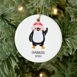 Adorno De Cerámica Pingüino Navidades burdos y personalizados en Gorr