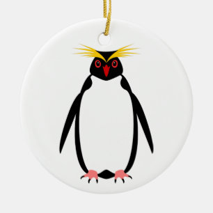 Adorno De Cerámica Pingüino rockhopper o macaroni