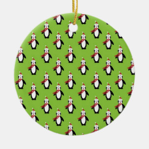 Adorno De Cerámica Pingüinos navidades