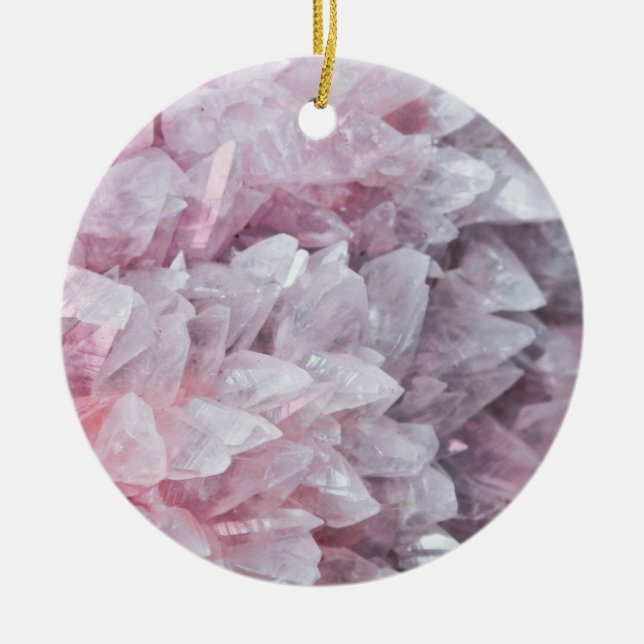 Adorno De Cerámica Pink Quartz Mind Body Spirit Energy (Frente)
