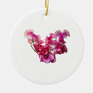 Adorno De Cerámica Pink Sweet Pea Heart
