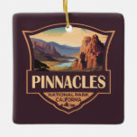 Adorno De Cerámica Pinnacles Parque nacional Ilustracion Viaje Arte<br><div class="desc">Diseño de ilustraciones vectoriales de pináculos. El parque es un parque nacional estadounidense que protege una zona montañosa ubicada al este del Valle de Salinas en California Central.</div>