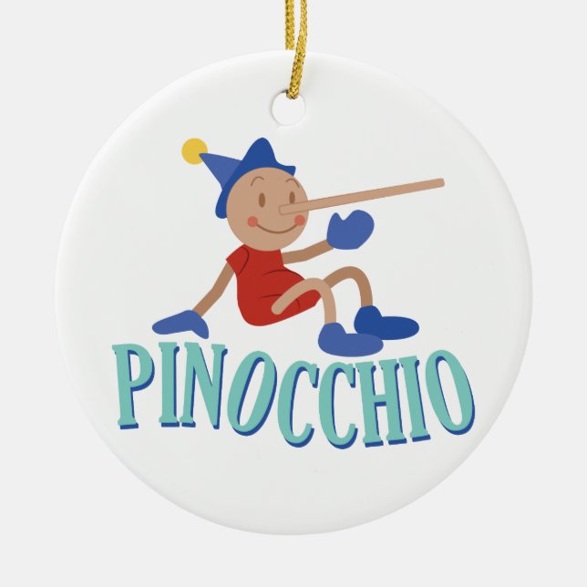 Adorno De Cerámica Pinocchio Kid (Frente)