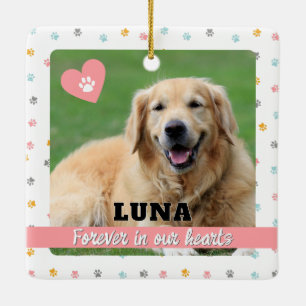 Adorno De Cerámica Pinta rosa Imprime Perro Mascota Regalos conmemora