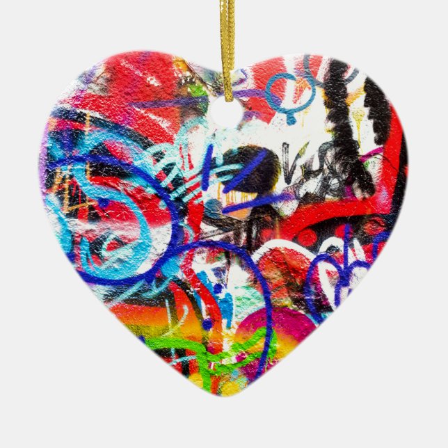 Adorno De Cerámica Pintada loca (Frente)