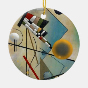 Adorno De Cerámica Pintura abstracta de la composición de Kandinsky