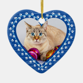 Adorno De Cerámica Pintura conmemorativa de un gato mascota imprime N