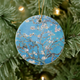 Adorno De Cerámica Pintura de arte de Almond Blossoms Blue Vincent va