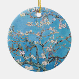 Adorno De Cerámica Pintura de arte de Almond Blossoms Blue Vincent va
