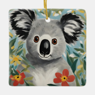Adorno De Cerámica Pintura de Koala
