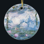 Adorno De Cerámica Pintura de nenúfares impresionistas de Claude Mone<br><div class="desc">Pintura impresionista de paisajes de Claude Monet - Clásicos Obras Maestras - La impresionante serie de pinturas de Claude Monet - Impresionante pintura de nenúfares de río Claude Monet</div>