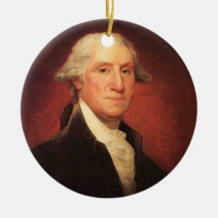 Adorno De Cerámica Pintura de retrato de George Washington