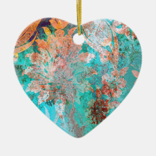 Adorno De Cerámica Pintura floral