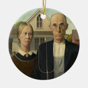 Adorno De Cerámica Pintura gótica estadounidense