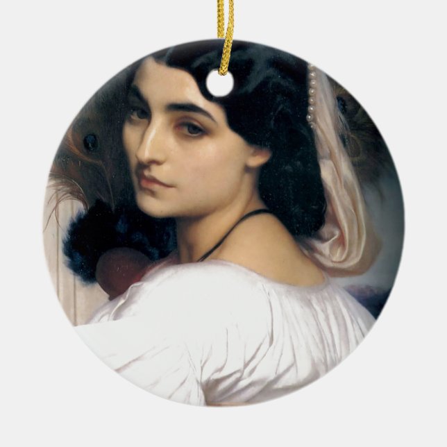 Adorno De Cerámica Pintura hispánica de la antigüedad de la mujer de (Frente)