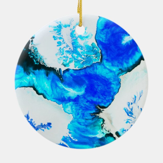 Adorno De Cerámica Pintura imponente de la tinta del alcohol (Atrás)