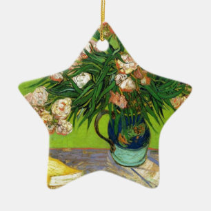 Adorno De Cerámica Pintura Vintage De Van Gogh Flores En Flor Vides