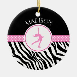 Adorno De Cerámica Pique su conocido patinaje artístico el estampado