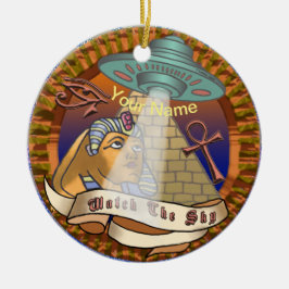 Adorno De Cerámica Pirámides Alien Spaceship