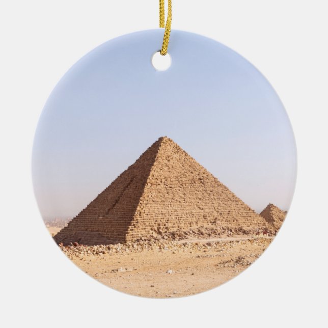 Adorno De Cerámica Pirámides De Egipto (Frente)