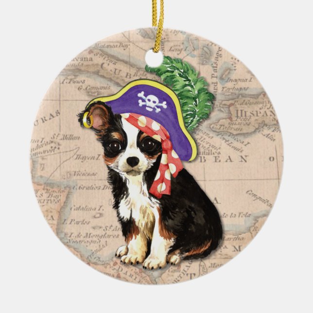 Adorno De Cerámica Pirata de Chihuahua a larga distancia (Frente)