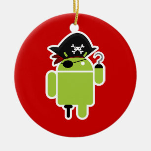 Adorno De Cerámica Piratas contra Ninjas