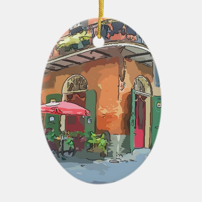 Adorno De Cerámica Pirates Alley Nueva Orleans (Frente)